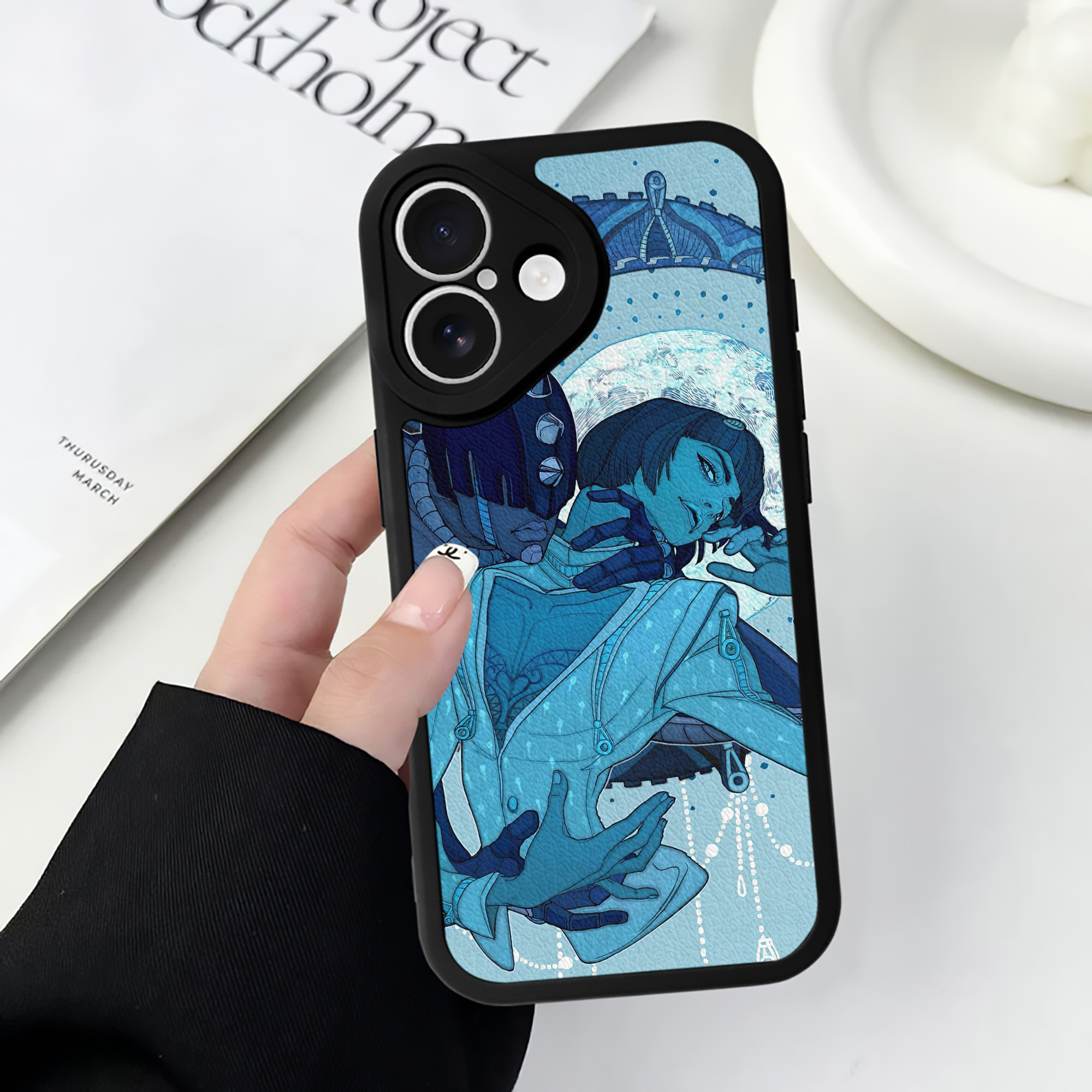 （画像用） ジョジョの奇妙な冒険 JoJo's Bizarre Adventure 【iPhone 16シリーズ対応】シリコンスマホケース（レザー調） 材質：シリコン